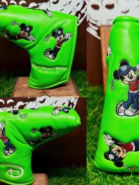 Walt Disney World Mickey Mouse Golf Putter Headcover - Neon Green